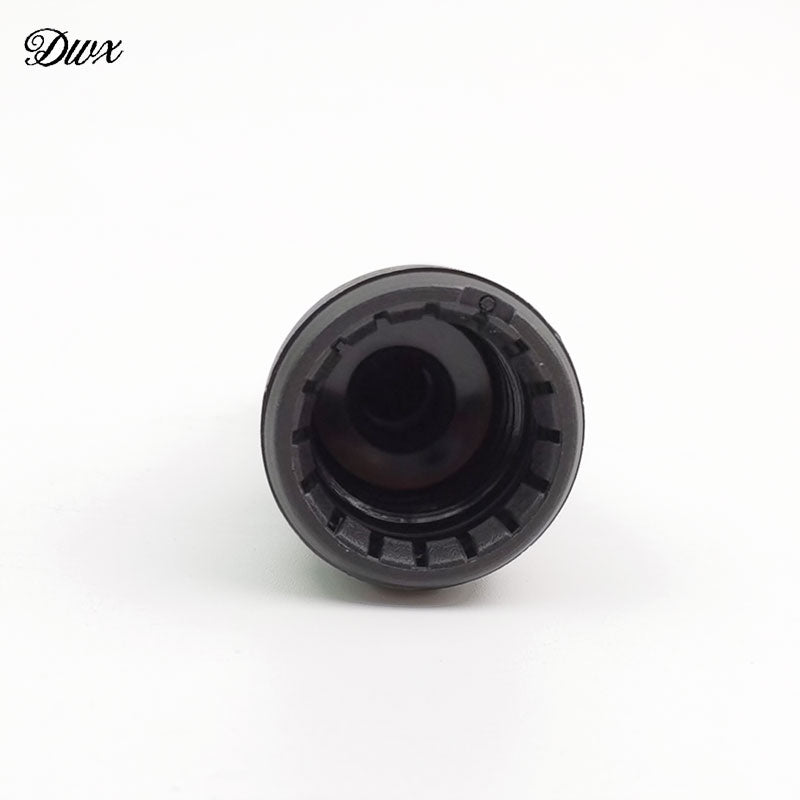 100pcs/lot Plastic Black Screw Cover Cap w/ safe ring for glass Essential Oil/serum Bottles tamper-evident lid 18mm neck