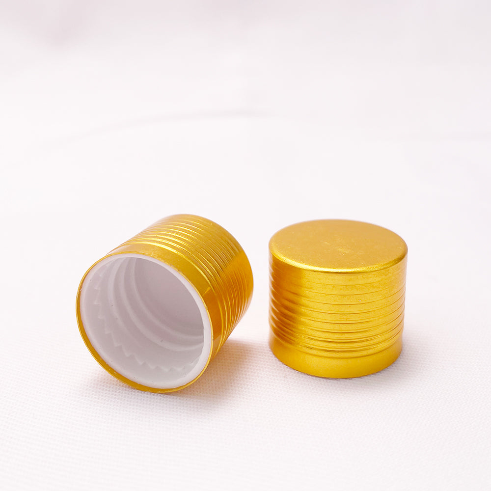 60Pcs/Lot Golden Aluminium Screw Cover Cap Fitting For Essence Oil/Serum Bottles Accessory18mm Bottle Mouth Sealing Up