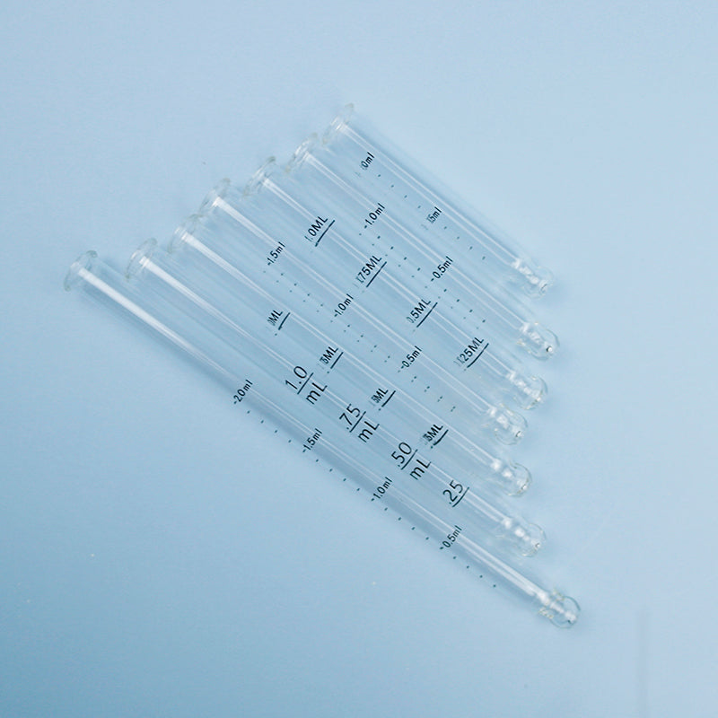 InStock 100Pcs 1-2ml Scale Valume Measurable Dropper For 5-100ml Bottle Accessory Liquid Essence Massage Basic Oil/Serum Pipette