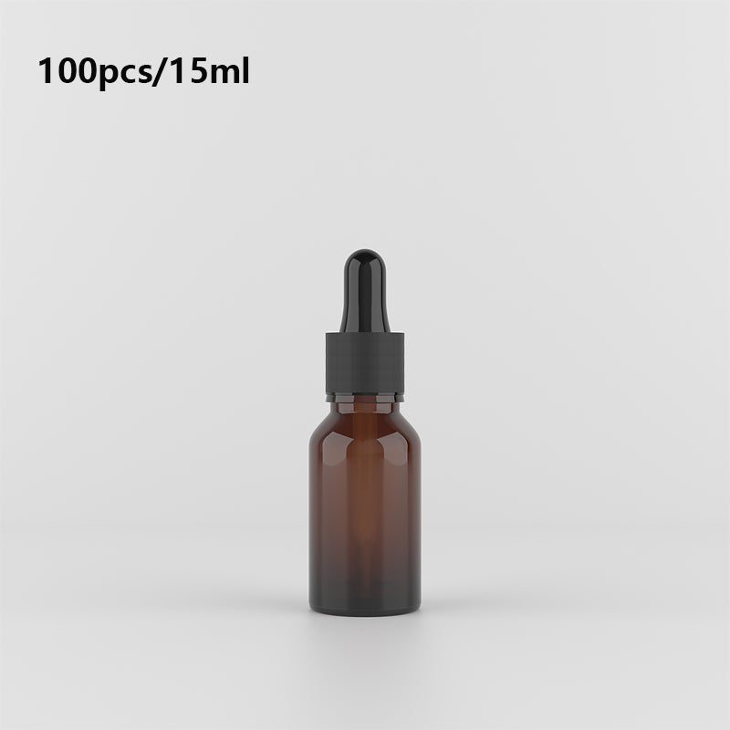 100pcs/lot Brown Drop Amber Bottle Glass cosmetic bottles bulk Aromatherapy Liquid Dropper Essence Basic Massage Oil Pipette Refillable