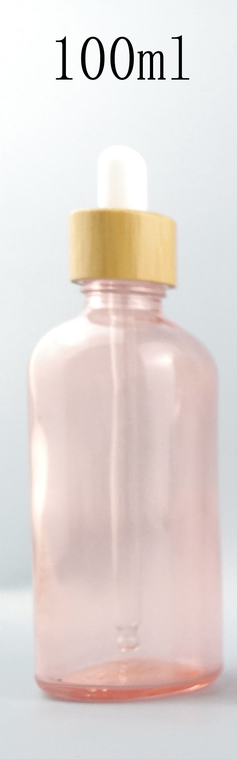 10pcs/lot Natural Bamboo Cap Pink Glass Bottle Dropper Aromatherapy Liquid Serum/Essence Basic Massage Oils Pipette Refill