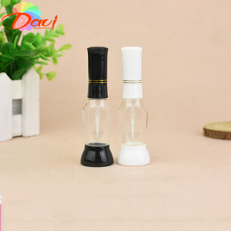 10Pcs/Lot Empty Container Bottles 2-Way Nail Art Glitter Makeup Polish Colorful Striper Pen +Varnish Brush Liner NailGel Glue