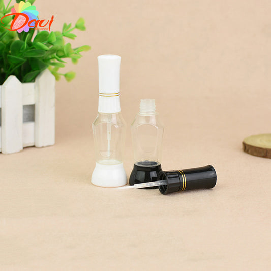 10Pcs/Lot Empty Container Bottles 2-Way Nail Art Glitter Makeup Polish Colorful Striper Pen +Varnish Brush Liner NailGel Glue