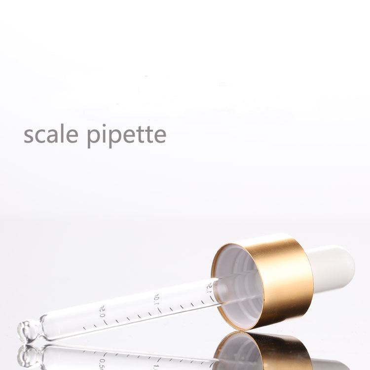 10Pcs/Lot Golden Cap Blue Glass Bottle Scale Dropper Pipette Aromatherapy Liquid  Serum/Essence Basic Massage Herbal Oil Refill