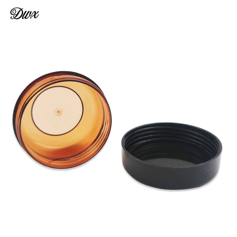 10pcs/10ml new brown refillable bottle with black lid jars plastic container for nail liquid cream lotion travelling storage