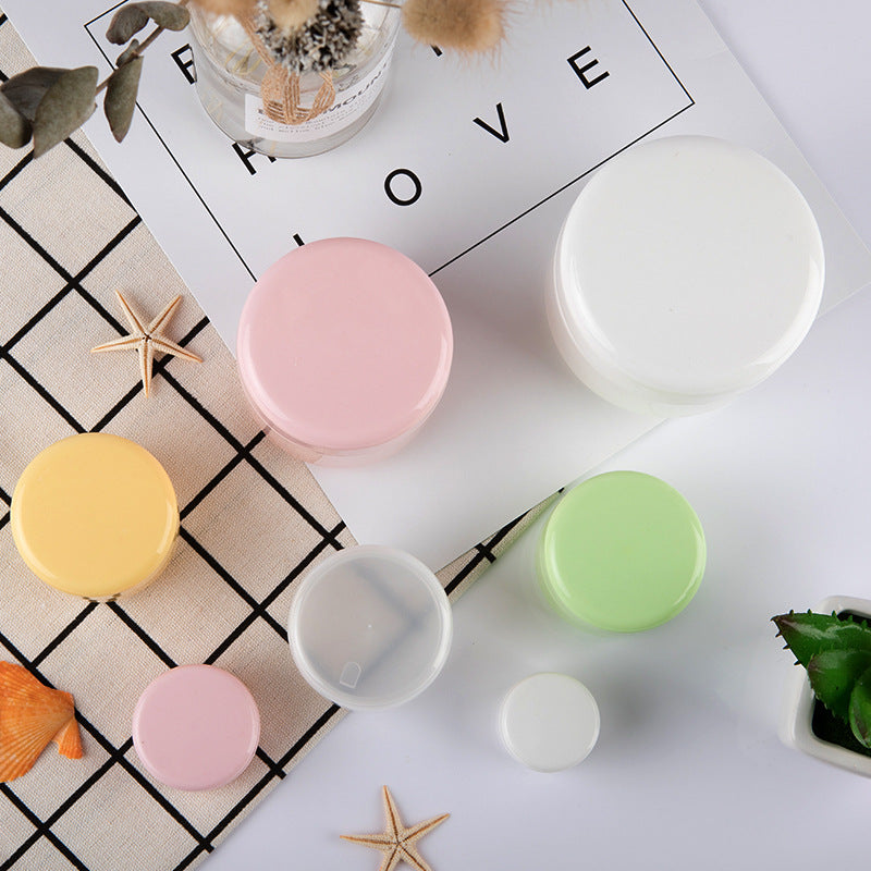 10pcs/20ml new colorful plastic refillable bottle with black lid jars  container for nail liquid cream lotion travelling storage