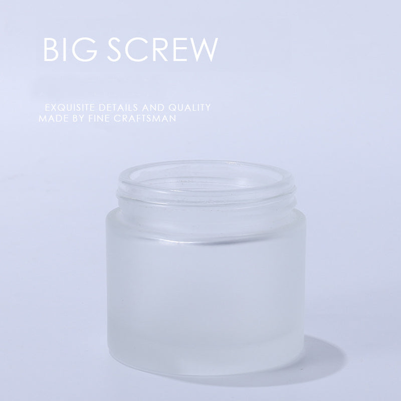 10pcs/Lot 5-50ml Rosepink Lid Frosted Glass Face/Hand Cream Mask Lotion Jar Pots Bottle Refillable Container  Cosmetic Skincare