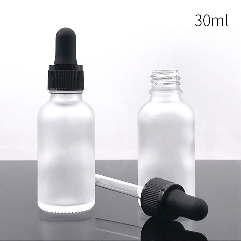 10pcs/lot Glass Dropper Bottle Frosted Aromatherapy Liquid for basic massage essential oil Pipette Bottle Refillable Bottles