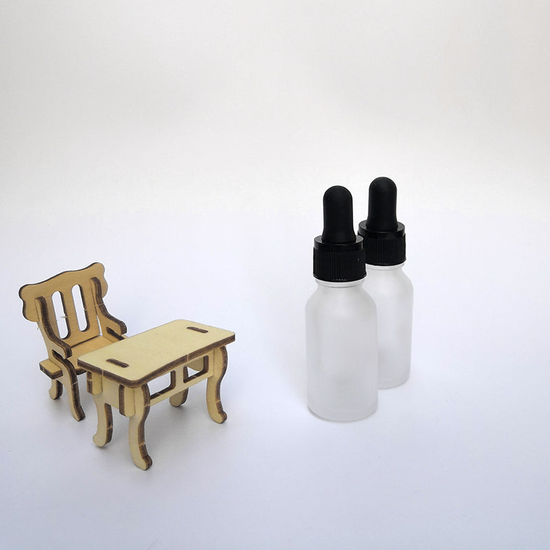 10pcs/lot Glass Dropper Bottle Frosted Aromatherapy Liquid for basic massage essential oil Pipette Bottle Refillable Bottles