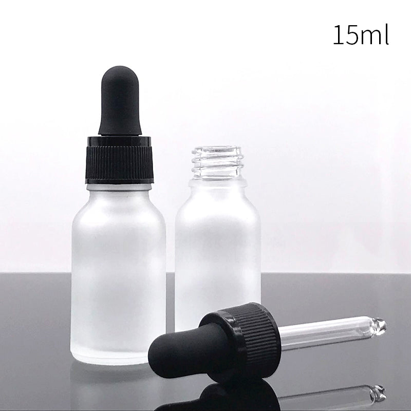 10pcs/lot Glass Dropper Bottle Frosted Aromatherapy Liquid for basic massage essential oil Pipette Bottle Refillable Bottles
