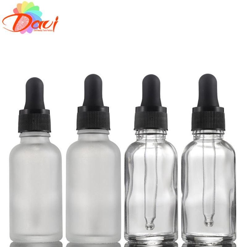 10pcs Refill Frosted Glass Dropper Bottle Herbal Essence Massage Oils Serum Perfume Aromatherapy Liquid Pipette Refillable