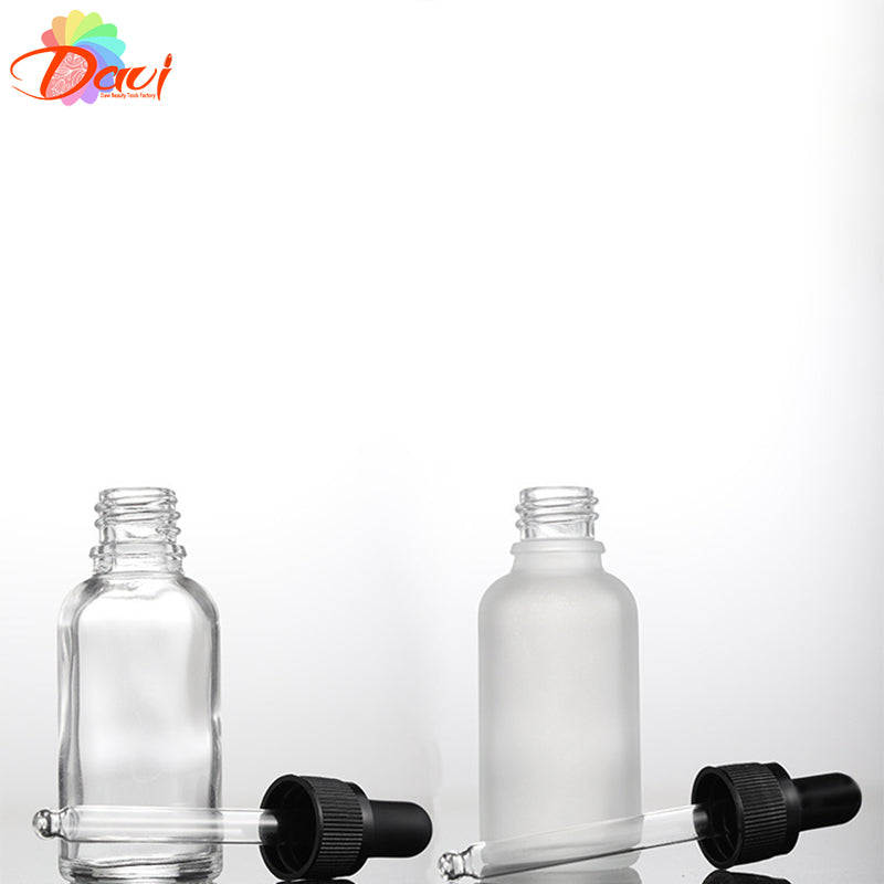 10pcs Refill Frosted Glass Dropper Bottle Herbal Essence Massage Oils Serum Perfume Aromatherapy Liquid Pipette Refillable