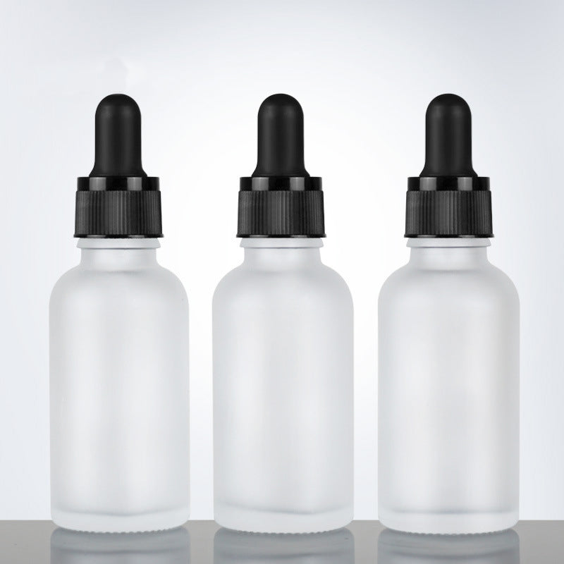 10pcs Refill Frosted Glass Dropper Bottle Herbal Essence Massage Oils Serum Perfume Aromatherapy Liquid Pipette Refillable
