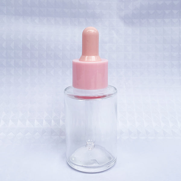 5pcs/lot 30m Colorful Cap Dropper Bottle Clear Glass Aromatherapy Liquid for Essence Massage Oil Serum Pipette Refill High-grade