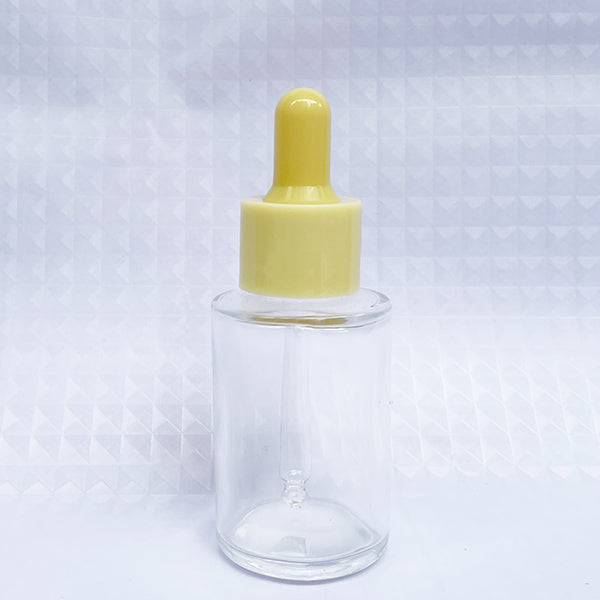 5pcs/lot 30m Colorful Cap Dropper Bottle Clear Glass Aromatherapy Liquid for Essence Massage Oil Serum Pipette Refill High-grade