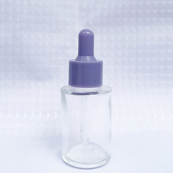 5pcs/lot 30m Colorful Cap Dropper Bottle Clear Glass Aromatherapy Liquid for Essence Massage Oil Serum Pipette Refill High-grade