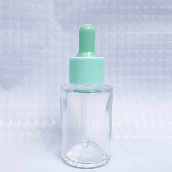 5pcs/lot 30m Colorful Cap Dropper Bottle Clear Glass Aromatherapy Liquid for Essence Massage Oil Serum Pipette Refill High-grade