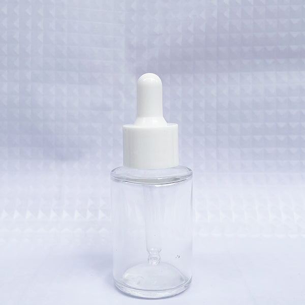 5pcs/lot 30m Colorful Cap Dropper Bottle Clear Glass Aromatherapy Liquid for Essence Massage Oil Serum Pipette Refill High-grade
