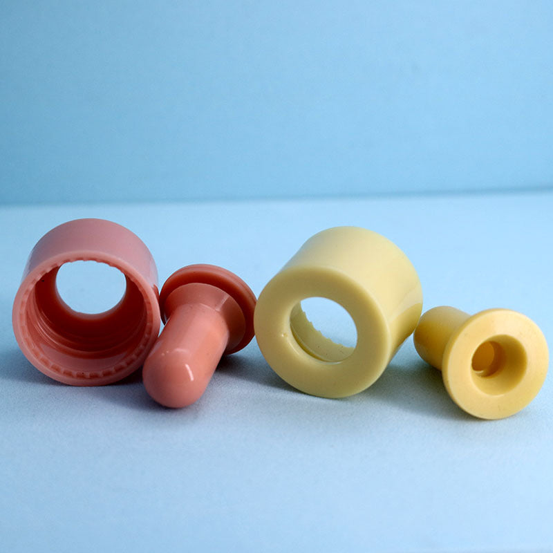 5pcs/lot 30m Colorful Cap Dropper Bottle Clear Glass Aromatherapy Liquid for Essence Massage Oil Serum Pipette Refill High-grade