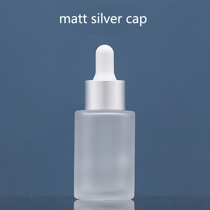 5pcs/lot Metal Head Frosted Dropper Glass Bottle Aromatherapy Liquid for Essence Massage Oil Serum Pipette Refill High-grade