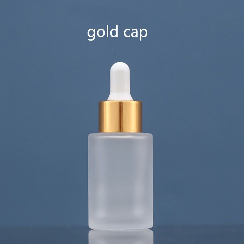 5pcs/lot Metal Head Frosted Dropper Glass Bottle Aromatherapy Liquid for Essence Massage Oil Serum Pipette Refill High-grade