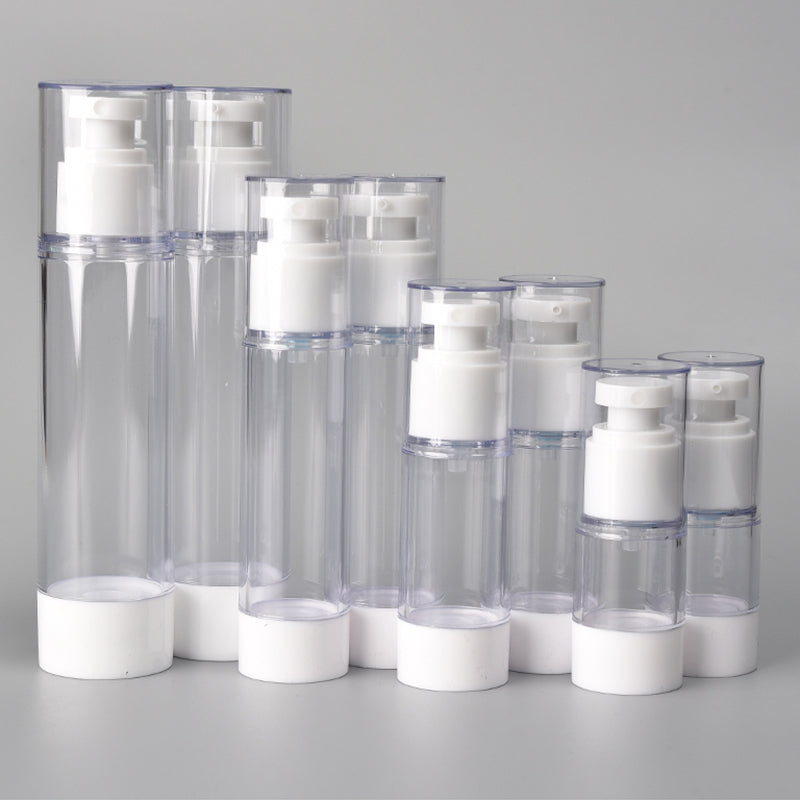 3pcs/pack 15/30/50ml Refillable Plastic Bottle for Travel/trip Milk Cream Hand/Face/Body Lotion toner water vacuum spray pump