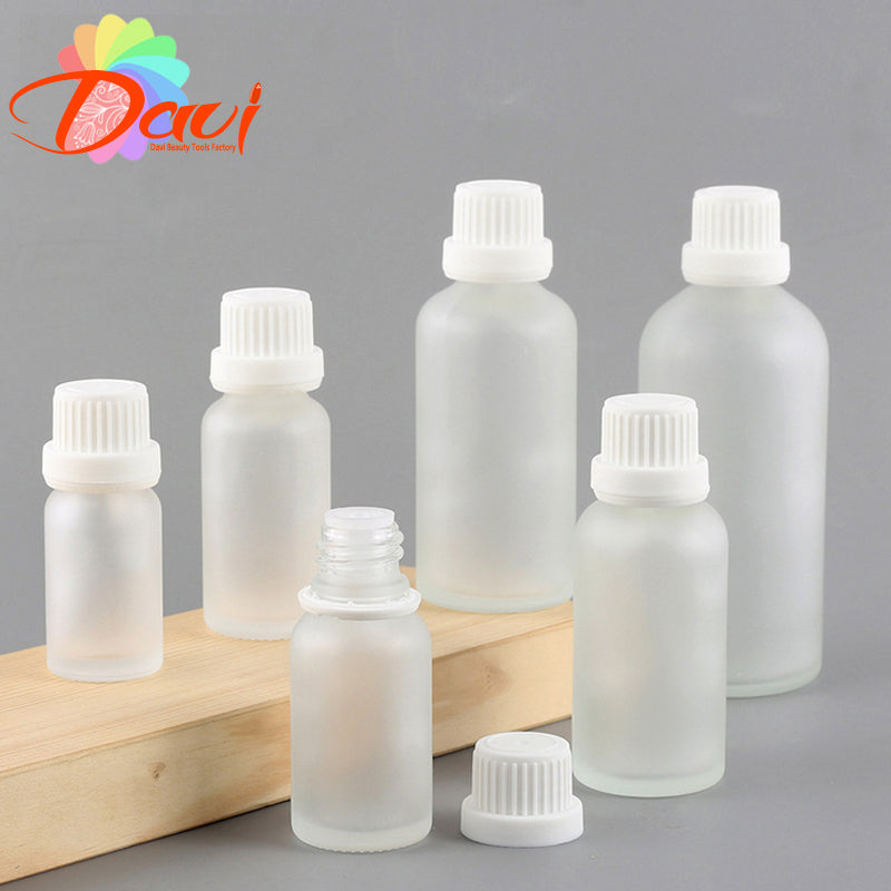 10pcs Big Head Frosted Glass Drop Bottle Aromatherapy Liquid for essential basic massage oil Pipette Bottles Refillable