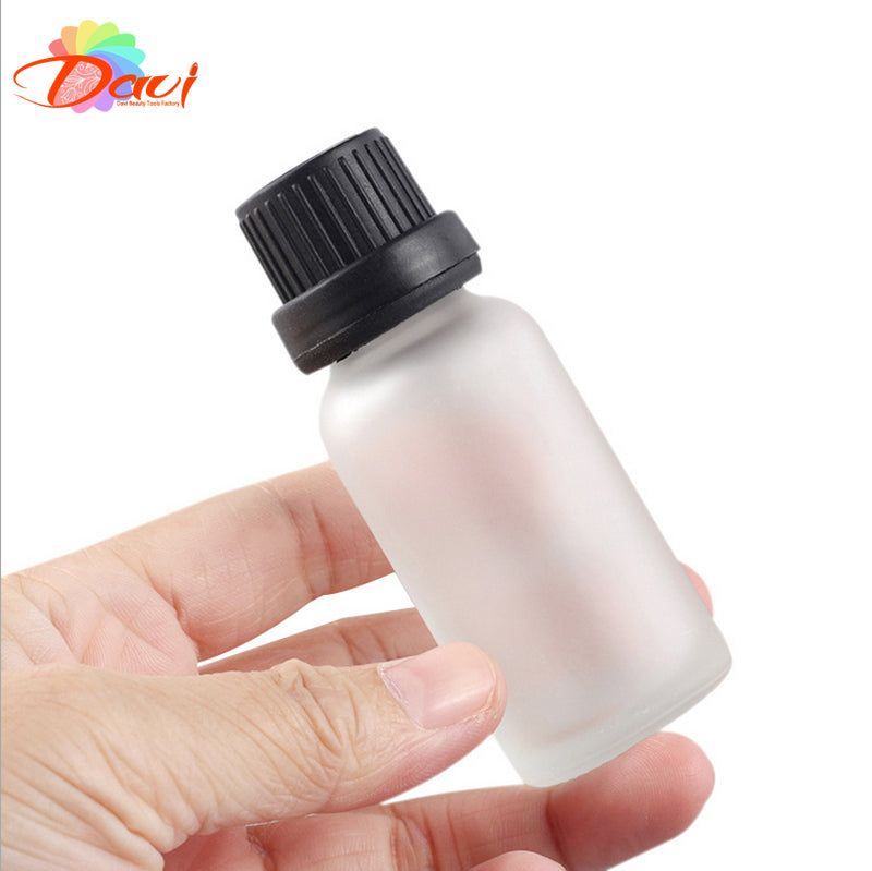 10pcs Big Head Frosted Glass Drop Bottle Aromatherapy Liquid for essential basic massage oil Pipette Bottles Refillable