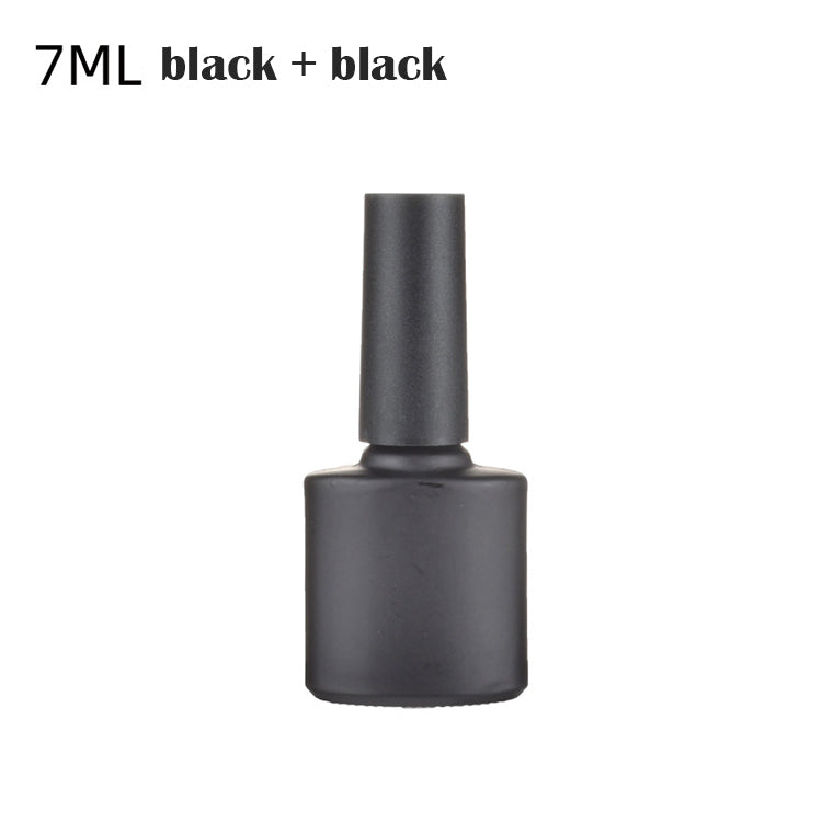 7/10/15ML Empty Glass Nail Gel Bottle Matt Black/White Filling Nail Polish/Glue/Sealing/Basic Oils Light-resistant Good Storage