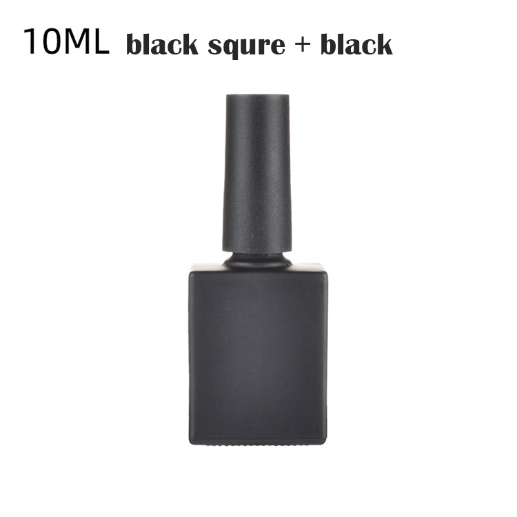 7/10/15ML Empty Glass Nail Gel Bottle Matt Black/White Filling Nail Polish/Glue/Sealing/Basic Oils Light-resistant Good Storage