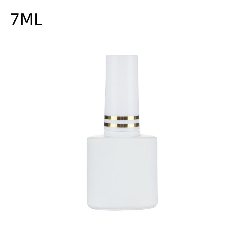 7/10/15ML Empty Glass Nail Gel Bottle Matt Black/White Filling Nail Polish/Glue/Sealing/Basic Oils Light-resistant Good Storage