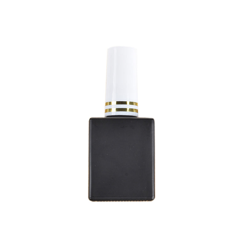 7/10/15ML Empty Glass Nail Gel Bottle Matt Black/White Filling Nail Polish/Glue/Sealing/Basic Oils Light-resistant Good Storage