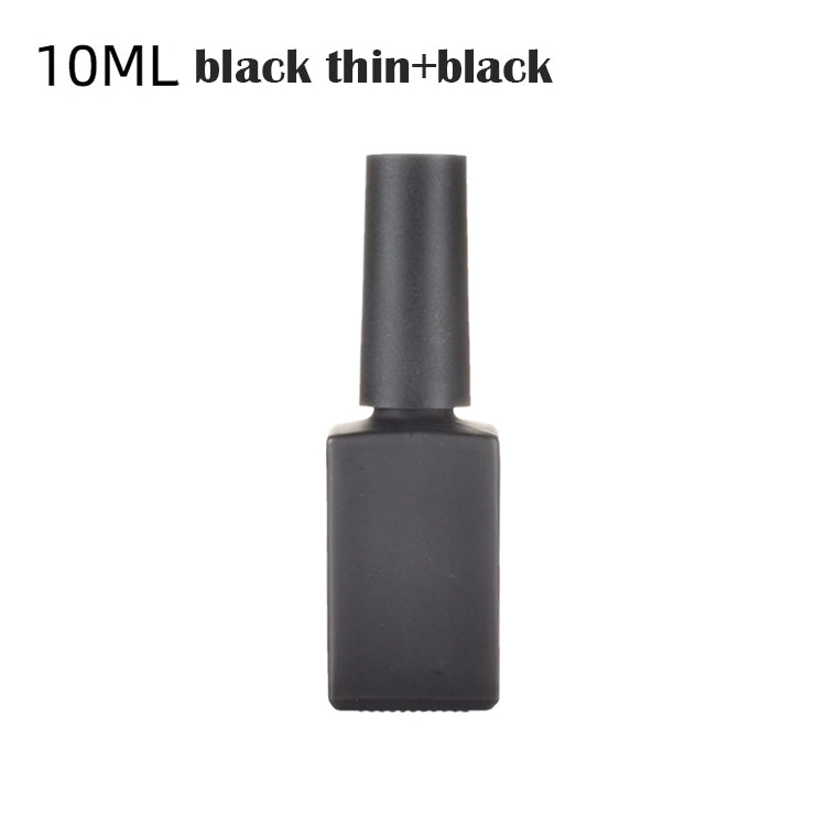 7/10/15ML Empty Glass Nail Gel Bottle Matt Black/White Filling Nail Polish/Glue/Sealing/Basic Oils Light-resistant Good Storage
