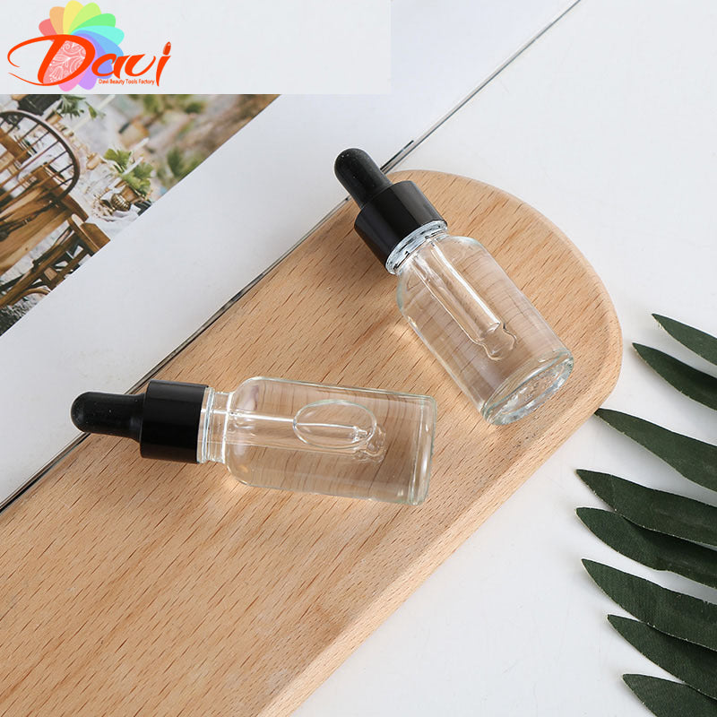 Black Metal Cap Dropper Pipette Fosted Glass Bottle Refill Essential Massage Oils Serum Perfume Aromatherapy Liquid Skincare