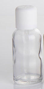 Clear Glass Oil Bottle Double Children Safety Press Open Drop Refill Essence Basic Massage Herbal Face Body Oils Perfume Serum