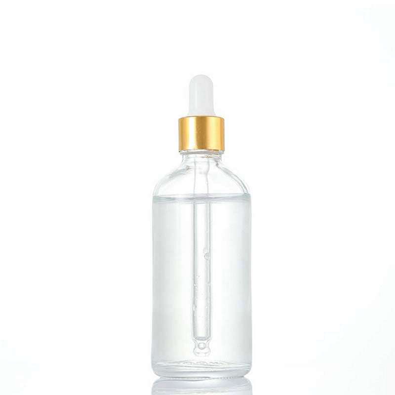 Golden Cap Refillable Dropper Bottle Frosted essential oil Glass Aromatherapy Liquid 5-100ml Drop for massage Pipette Bottles