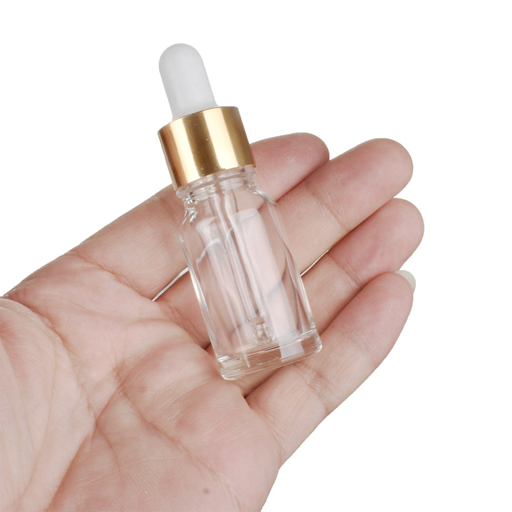 Golden Cap Refillable Dropper Bottle Frosted essential oil Glass Aromatherapy Liquid 5-100ml Drop for massage Pipette Bottles